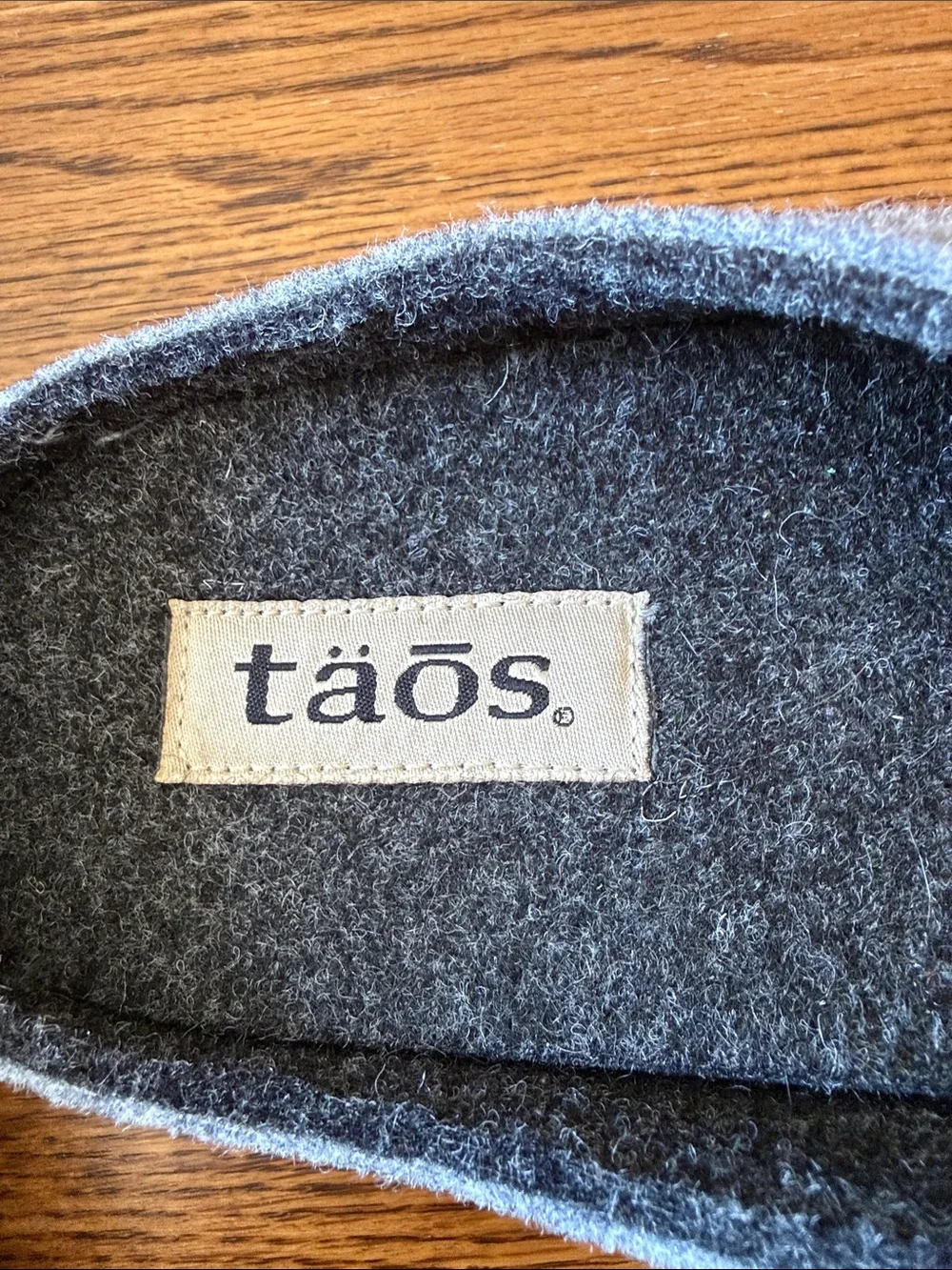 Taos Gray Wool Felt Clog Slippers Comfort  Shoes EU 42 US 11 Made in Spain